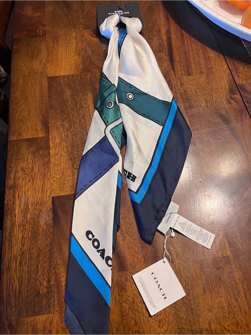 NWT Coach Large Square scarf